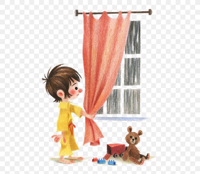 Kindergarten Luck Curtain Illustration, PNG, 564x712px, Curtain, Art, Cartoon, Child, Interior Design Download Free