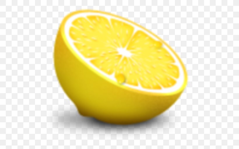Lemon Juice Fruit Salad, PNG, 512x512px, Lemon, Citric Acid, Citron, Citrus, Food Download Free