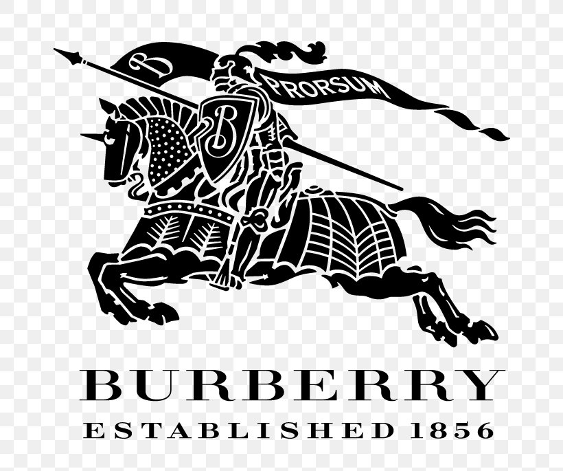 Burberry Logo Fashion Brand Luxury Goods, PNG, 700x685px, Burberry, Art, Black, Black And White, Brand Download Free