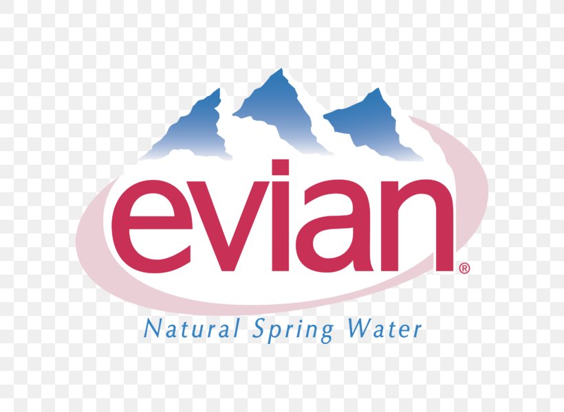 Logo Evian Bottled Water 1 L 12 Ct Brand, PNG, 800x600px, Logo, Area, Brand, Danone, Evian Download Free