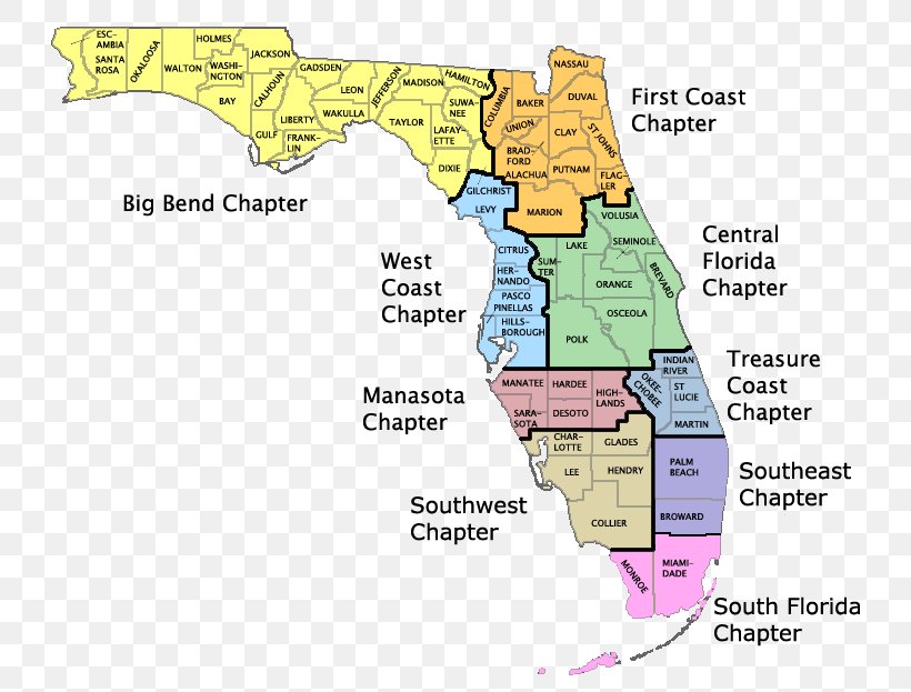 Big Bend Central Florida Manasota, Florida First Coast Nature Coast, PNG, 748x623px, Big Bend, Area, Central Florida, Diagram, Ecoregion Download Free
