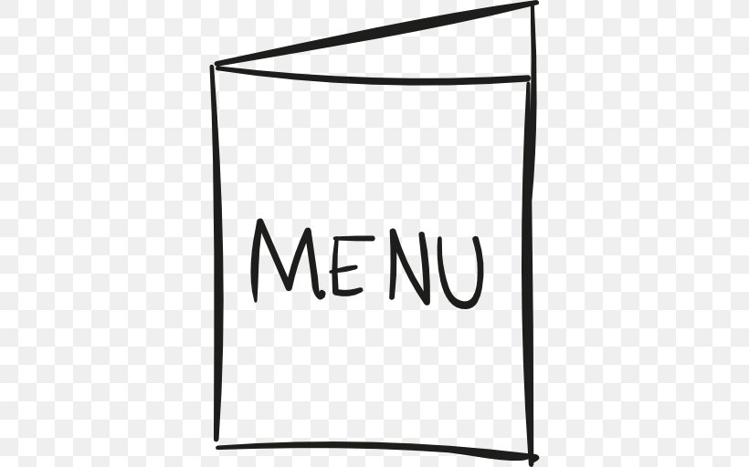 Menu Clip Art Restaurant Food, PNG, 512x512px, Menu, Area, Black, Black And White, Brand Download Free