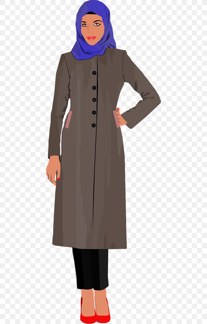Muslim Islam Woman Clip Art, PNG, 640x1280px, Muslim, Arab Muslims, Clothing, Coat, Costume Download Free