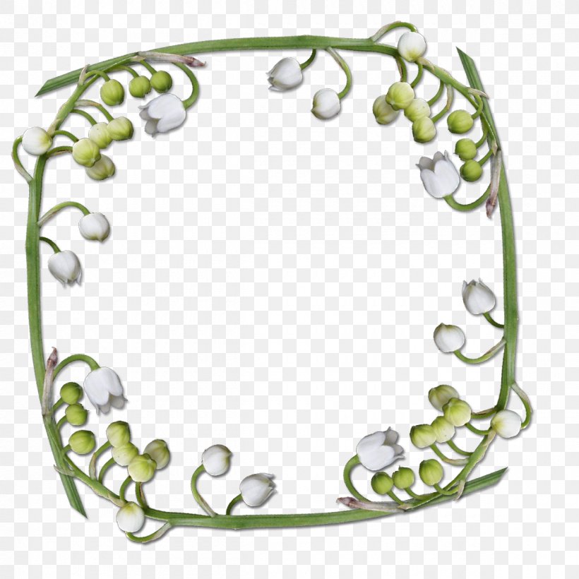Picture Frames Lily Of The Valley Clip Art, PNG, 1200x1200px, Picture Frames, Body Jewelry, Cadre D Entreprise, Flower, Green Download Free