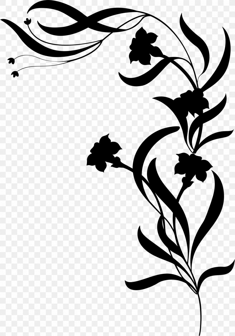 Floral Design Silhouette Art Clip Art, PNG, 1564x2238px, Floral Design, Art, Artwork, Black, Black And White Download Free