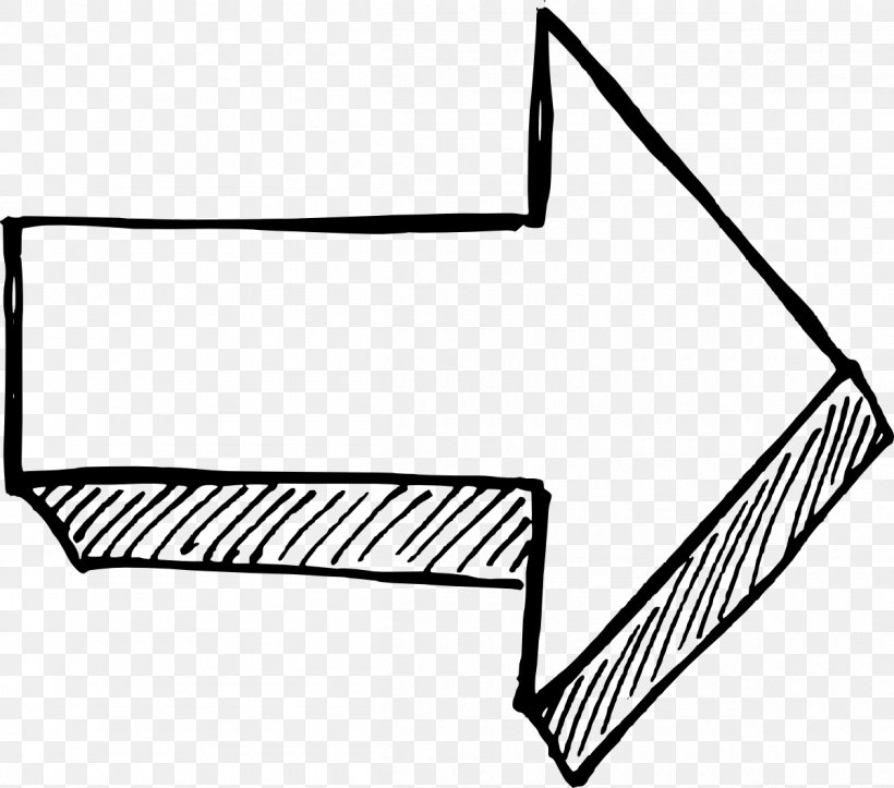 Drawing Arrow Clip Art, PNG, 1200x1059px, Drawing, Area, Art, Black, Black And White Download Free