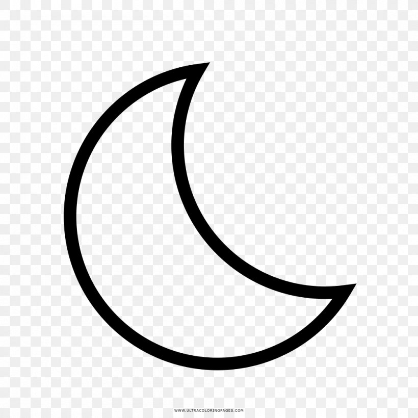 Drawing Moon Coloring Book Line Art, PNG, 1000x1000px, Drawing, Area, Black, Black And White, Color Download Free