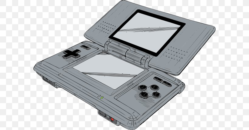 Nintendo DS Video Game Console Clip Art, PNG, 600x429px, Nintendo Ds, Electronic Device, Electronics, Electronics Accessory, Free Content Download Free