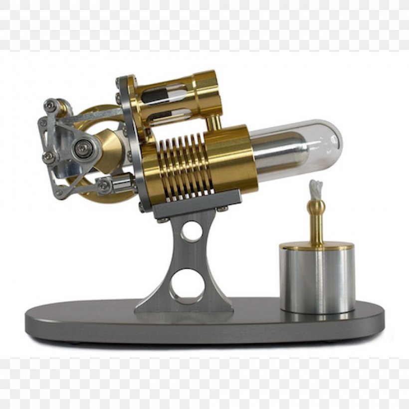 Solar-powered Stirling Engine Heat Engine, PNG, 2000x2000px, Stirling Engine, Brass, Engine, Flywheel, Hardware Download Free