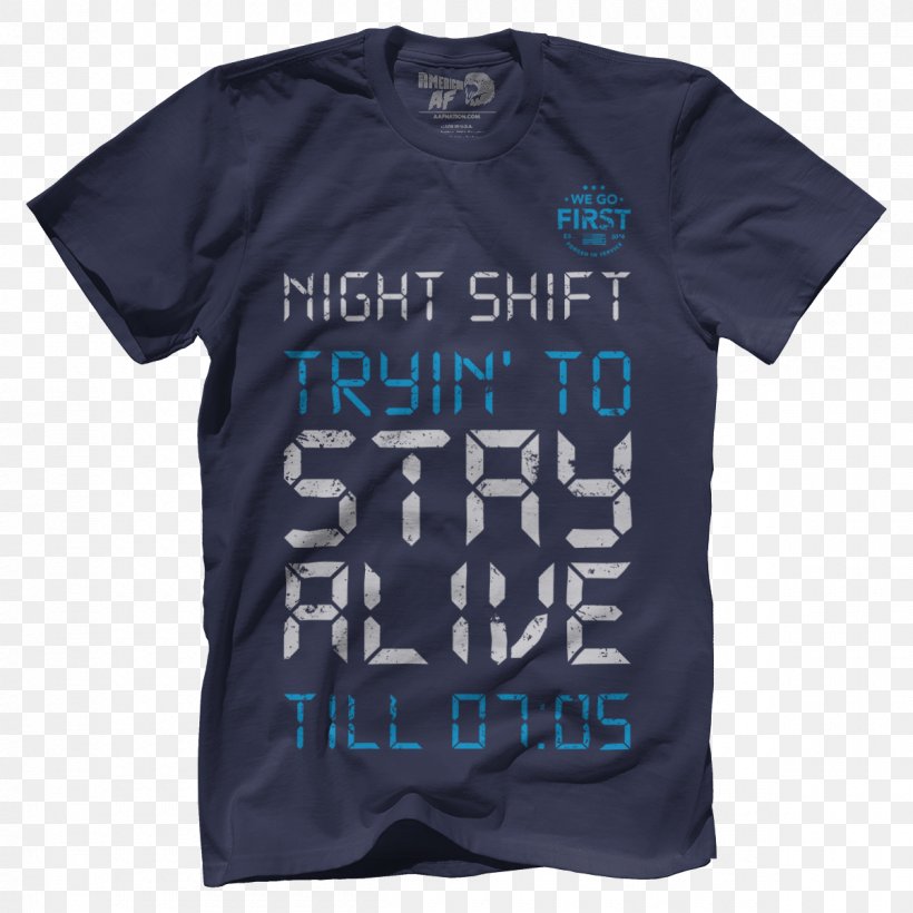 T-shirt Blue Sleeve Navy, PNG, 1200x1200px, Tshirt, Active Shirt, Birthday, Black, Blue Download Free