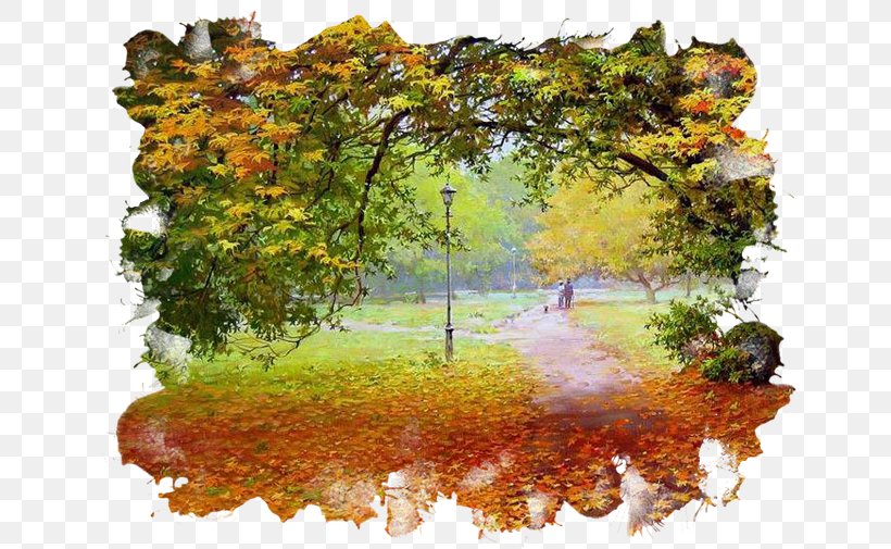 Watercolor Painting Landscape Nature, PNG, 650x505px, Watercolor Painting, Autumn, Biscuits, Grass, Landscape Download Free