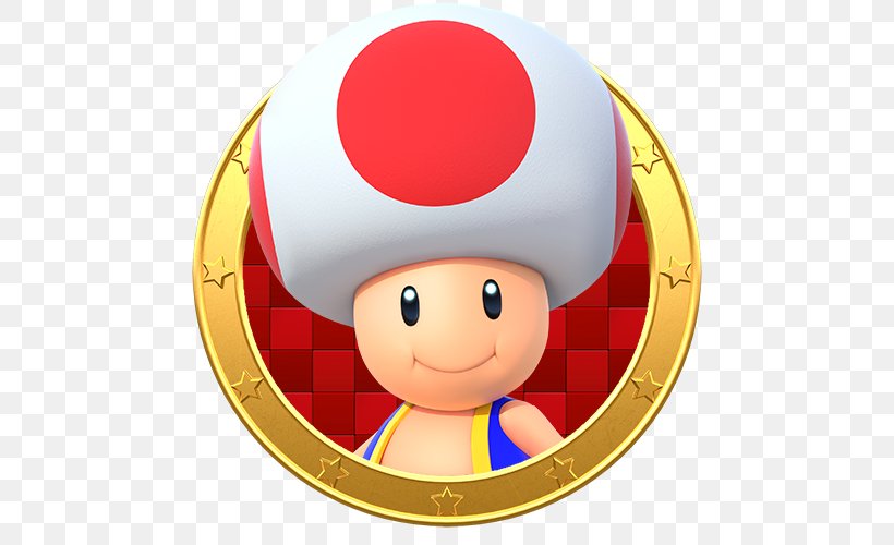 Super Mario 64 Toad Princess Peach Mario Party: The Top 100 Mario Party: Island Tour, PNG, 500x500px, Super Mario 64, Ball, Facial Expression, Fictional Character, Happiness Download Free