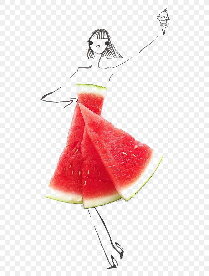 Fashion Illustration Artist Watermelon, PNG, 568x1080px, Fashion Illustration, Art, Artist, Citrullus, Cucumber Gourd And Melon Family Download Free