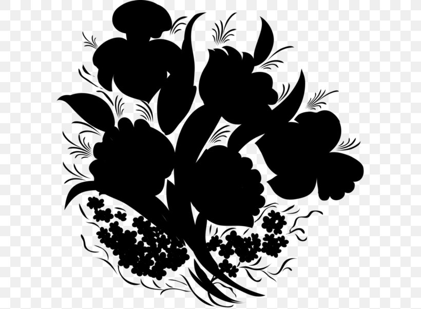 Floral Design Desktop Wallpaper Pattern Leaf, PNG, 600x602px, Leaf, Art, Black M, Blackandwhite, Botany Download Free