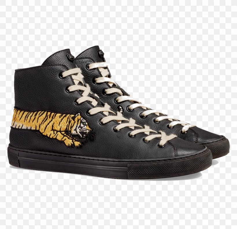 High-top Gucci Sneakers Leather Shoe, PNG, 2000x1935px, Hightop, Belt, Black, Brand, Brown Download Free