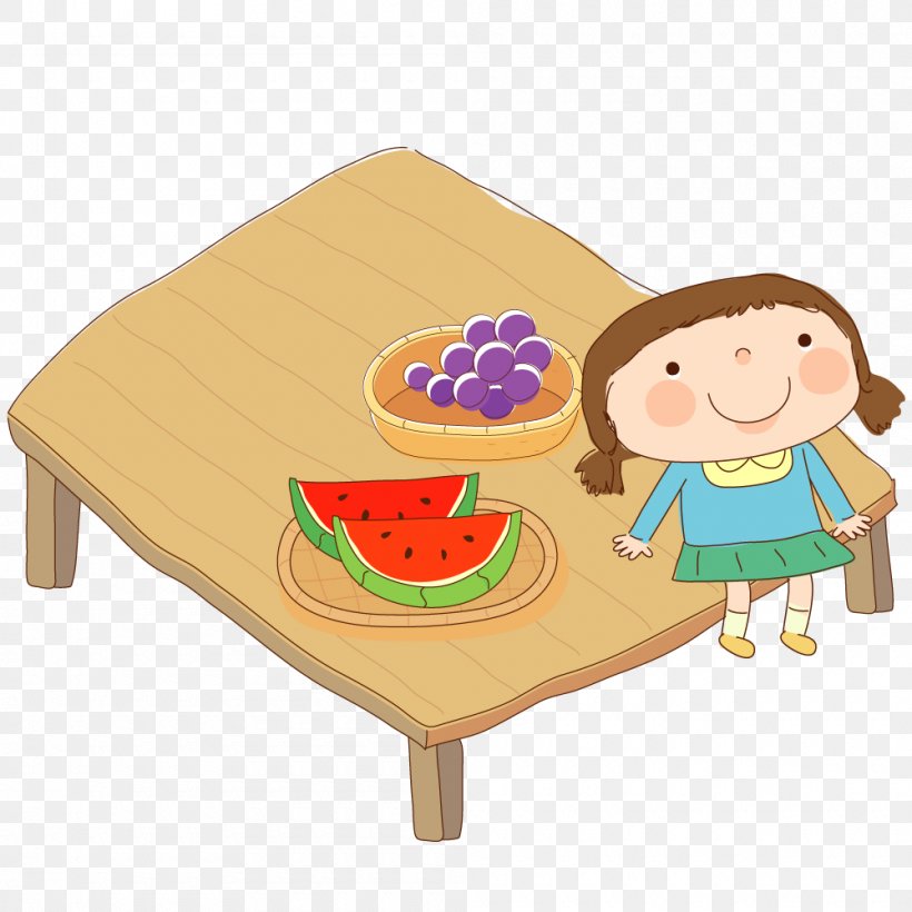 Cartoon Eating Illustration, PNG, 1000x1000px, Cartoon, Aspect Ratio, Child, Eating, Food Download Free