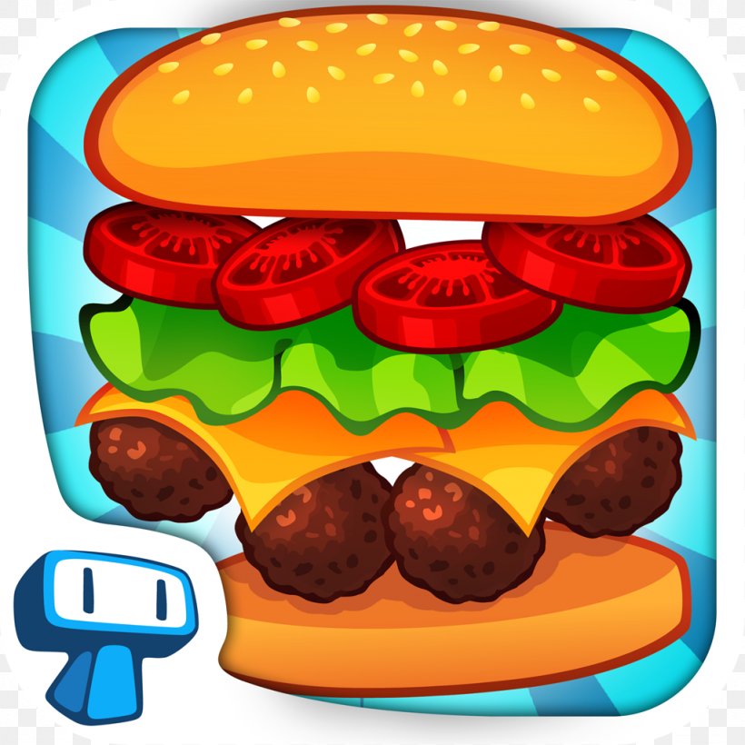 Cheeseburger Fast Food Hamburger Junk Food Vegetarian Cuisine, PNG, 1024x1024px, Cheeseburger, American Food, Cuisine, Drawing, Fast Food Download Free