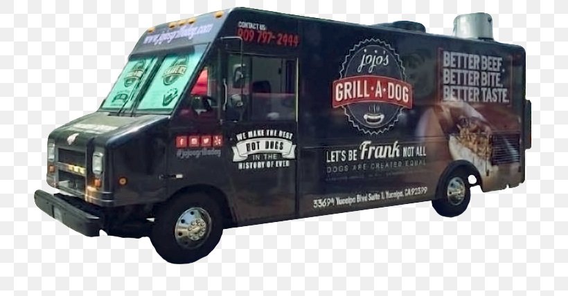 Food Truck Hot Dog Chili Dog Barbecue Jojo's Grill-A-Dog, PNG, 721x428px, Food Truck, Automotive Exterior, Barbecue, Brand, Car Download Free