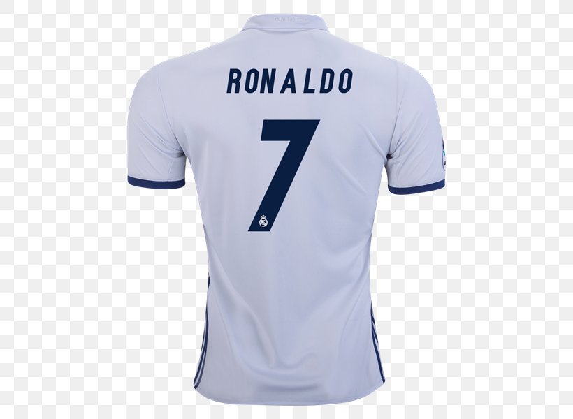 Real Madrid C.F. UEFA Champions League T-shirt La Liga Tracksuit, PNG, 600x600px, Real Madrid Cf, Active Shirt, Clothing, Cristiano Ronaldo, Electric Blue Download Free