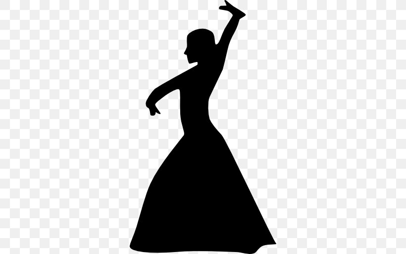 Silhouette Dance Party Flamenco Drawing, PNG, 512x512px, Silhouette, Arm, Art, Ballet, Black Download Free
