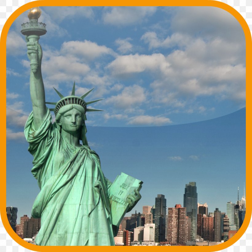 Statue Of Liberty Ellis Island Monument Desktop Wallpaper, PNG, 1024x1024px, Statue Of Liberty, Artwork, Building, Computer, Display Resolution Download Free