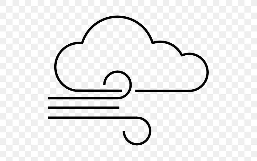 Wind Cloud, PNG, 512x512px, Wind, Area, Black, Black And White, Cloud Download Free