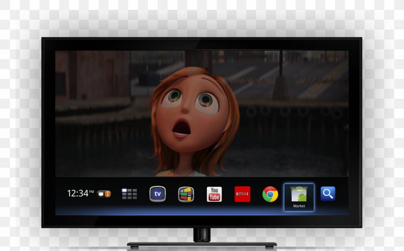 Google TV Television Set Smart TV Chromecast, PNG, 1600x995px, Google Tv, Android, Android Tv, Chromecast, Computer Monitor Download Free