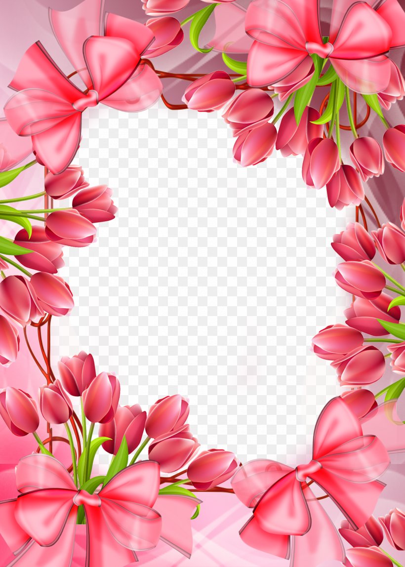Picture Frame Rose Pink Flowers Tulip, PNG, 2500x3500px, Picture Frame, Blossom, Blue, Cut Flowers, Film Frame Download Free