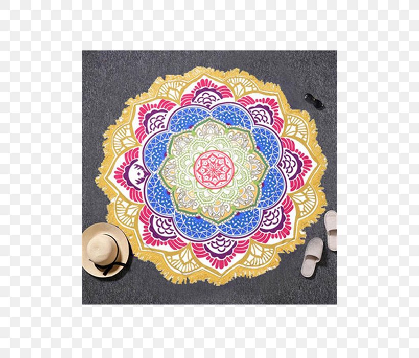 Towel Mandala Tapestry Meditation Mat, PNG, 500x700px, Towel, Blanket, Carpet, Doily, House Download Free