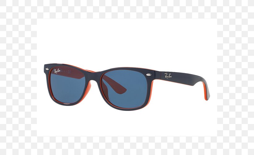 Ray-Ban New Wayfarer Classic Ray-Ban Wayfarer Sunglasses 1980s, PNG, 582x500px, Rayban, Aviator Sunglasses, Blue, Eyewear, Glasses Download Free