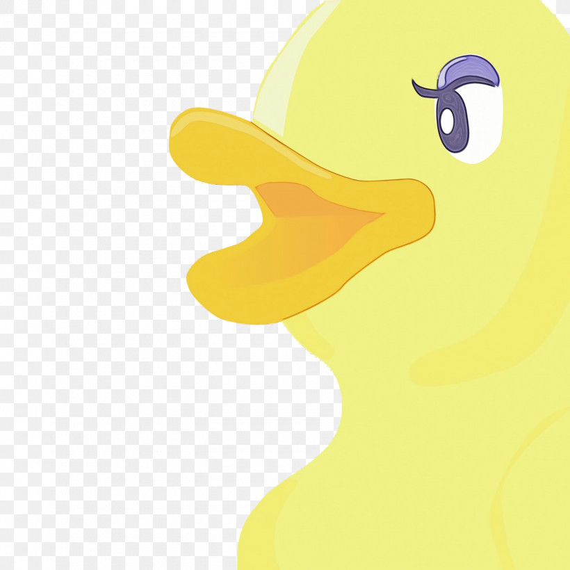 Duck Yellow Beak Computer M, PNG, 1440x1440px, Watercolor, Beak, Computer, Duck, M Download Free