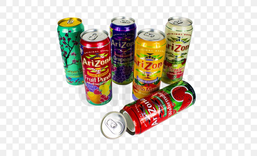 Fizzy Drinks Iced Tea Energy Drink Punch, PNG, 500x500px, Fizzy Drinks, Aluminum Can, Arizona Beverage Company, Beverage Can, Drink Download Free