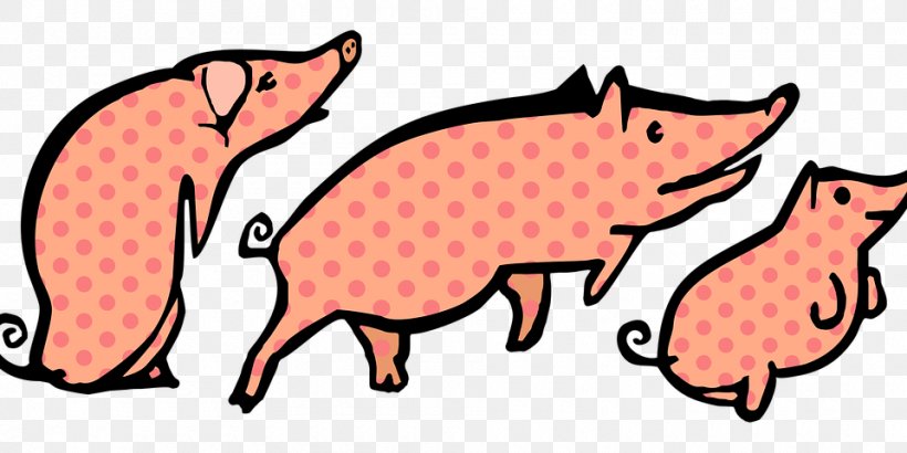 Domestic Pig The Three Little Pigs Piglet Clip Art, PNG, 960x480px, Pig, Animal, Artwork, Cartoon, Domestic Pig Download Free