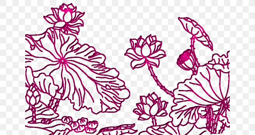 Floral Design Nelumbo Nucifera Clip Art, PNG, 658x435px, Floral Design, Area, Art, Artwork, Black And White Download Free