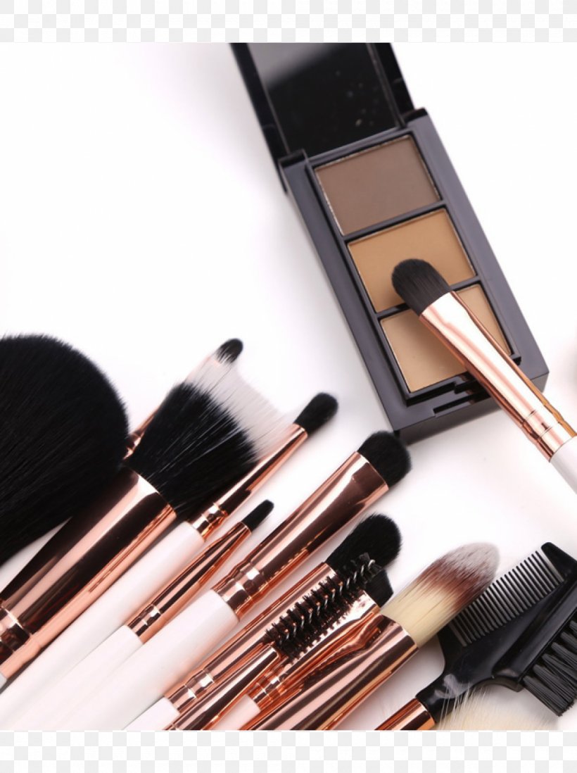 Makeup Brush BH Cosmetics 15 PC Rose Gold Brush Set Make-up, PNG, 1000x1340px, Makeup Brush, Beauty, Bristle, Brush, Cosmetics Download Free