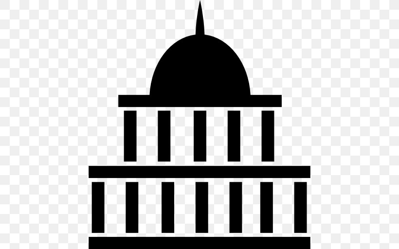 White House United States Capitol Federal Government Of The United States Limited Government, PNG, 512x512px, White House, Black, Black And White, Brand, Copyright Download Free