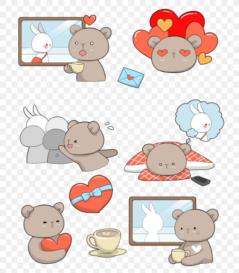 Bear Cartoon Clip Art, PNG, 747x935px, Watercolor, Cartoon, Flower, Frame, Heart Download Free