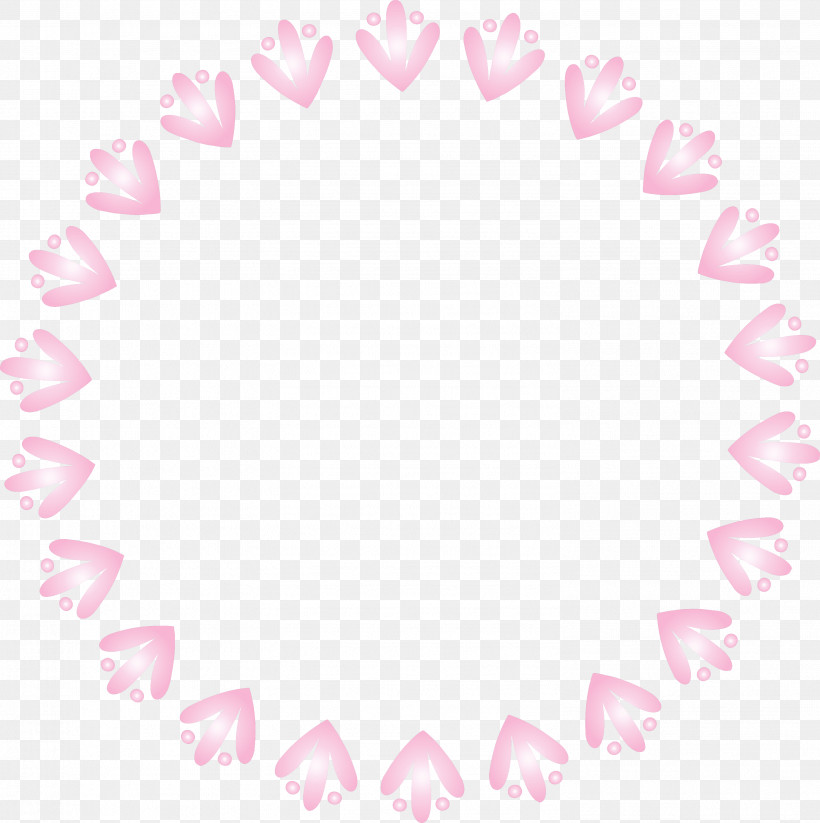 Easter Frame, PNG, 2986x3000px, Easter Frame, Circle, Heart, Magenta, Pink Download Free