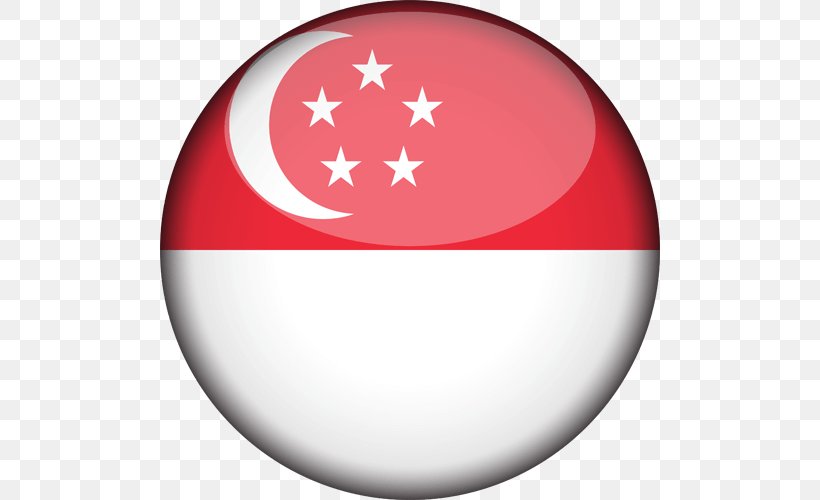 Flag Of Singapore Singaporeans, PNG, 500x500px, Flag Of Singapore, Christmas Ornament, Flag, Gallery Of Sovereign State Flags, Map Download Free