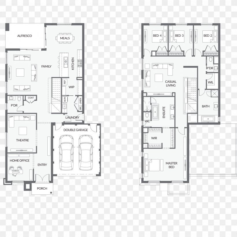 Floor Plan Furniture Technical Drawing, PNG, 2000x2000px, Floor Plan, Area, Artwork, Black And White, Diagram Download Free