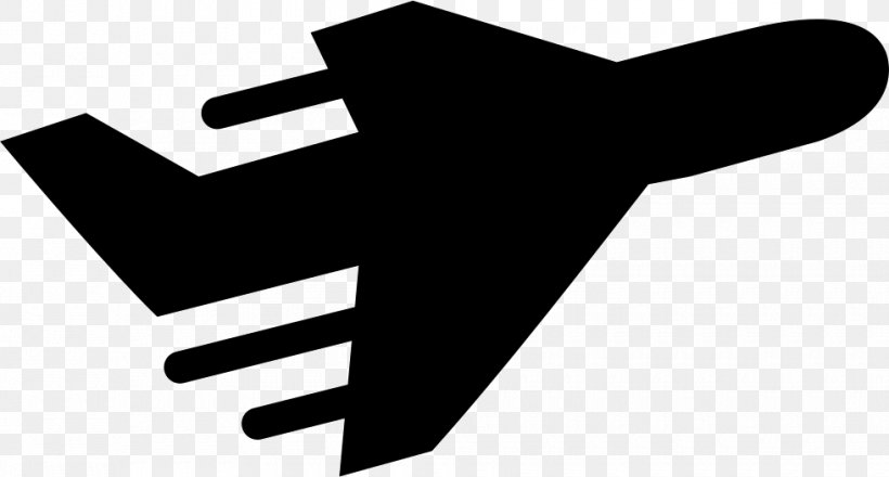 Airplane Aircraft, PNG, 980x526px, Airplane, Aircraft, Black And White, Finger, Hand Download Free