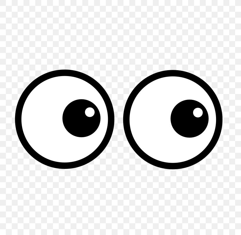 Googly Eyes Cartoon Clip Art, PNG, 800x800px, Eye, Animated Cartoon,  Animation, Area, Black And White Download