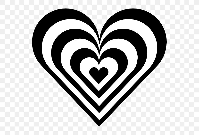 Heart Black And White Clip Art, PNG, 555x555px, Watercolor, Cartoon, Flower, Frame, Heart Download Free