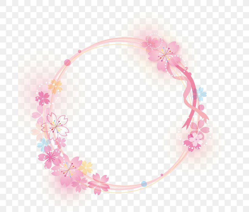 Cherry Tree Circle Frame., PNG, 700x700px, Floral Design, Advertising, Art, Book Illustration, Broadcasting Download Free