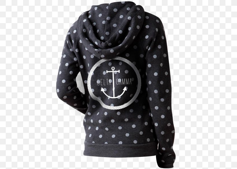 Hoodie Polka Dot Bluza Sleeve, PNG, 464x585px, Hoodie, Black, Bluza, Hood, Outerwear Download Free