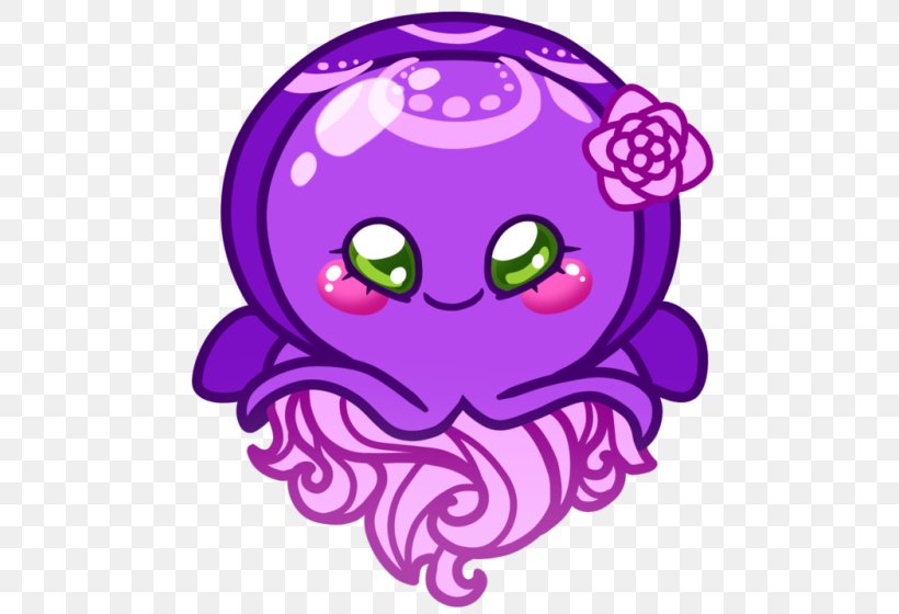 Jellyfish Cartoon Clip Art, PNG, 500x560px, Watercolor, Cartoon, Flower, Frame, Heart Download Free