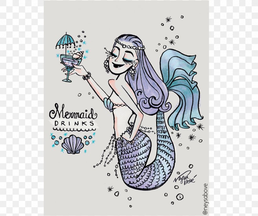 Mermaid Visual Arts Painting, PNG, 1238x1039px, Watercolor, Cartoon, Flower, Frame, Heart Download Free