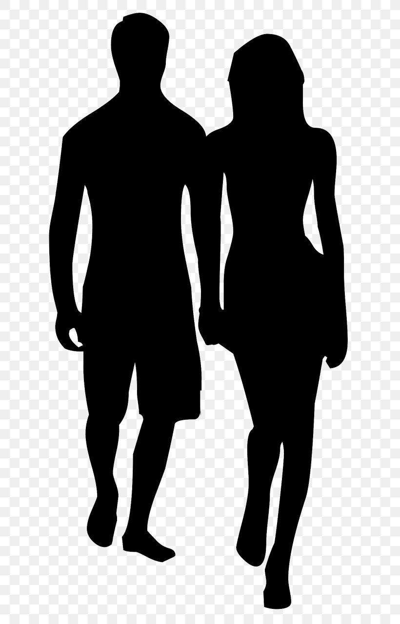 Silhouette Woman Clip Art, PNG, 669x1280px, Silhouette, Art, Black, Black And White, Couple Download Free