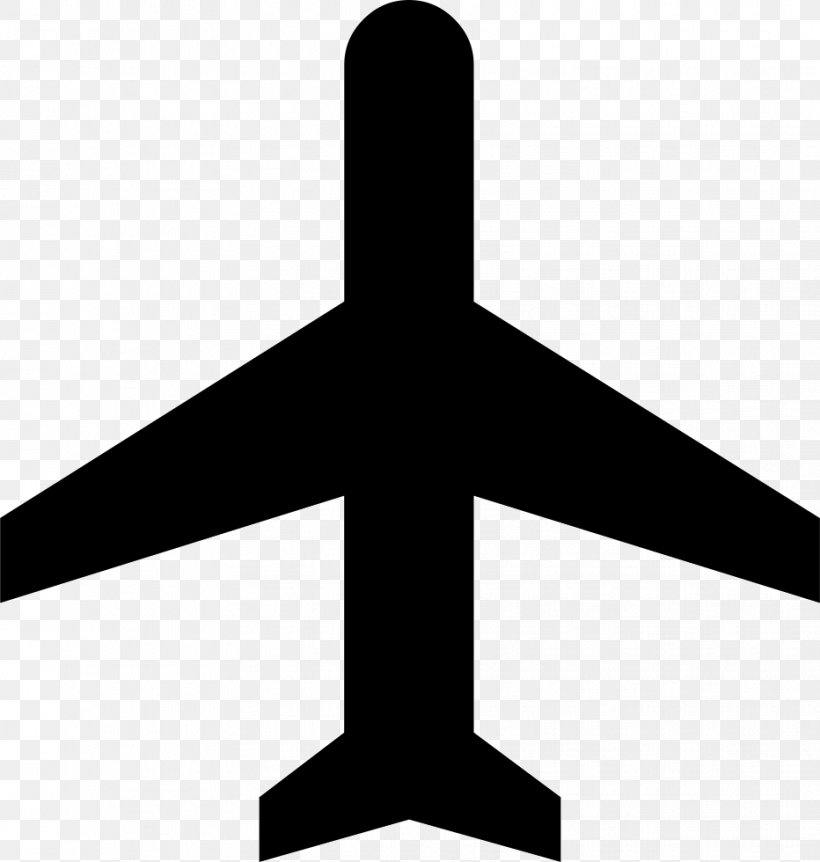 Airplane Symbol Clip Art, PNG, 932x980px, Airplane, Aircraft, Black And White, Logo, Propeller Download Free