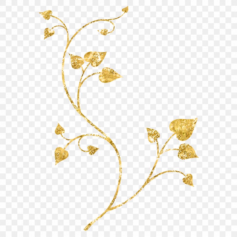 Clip Art Flower Gold Floral Design Petal, PNG, 1800x1800px, Flower, Body Jewelry, Branch, Flora, Floral Design Download Free